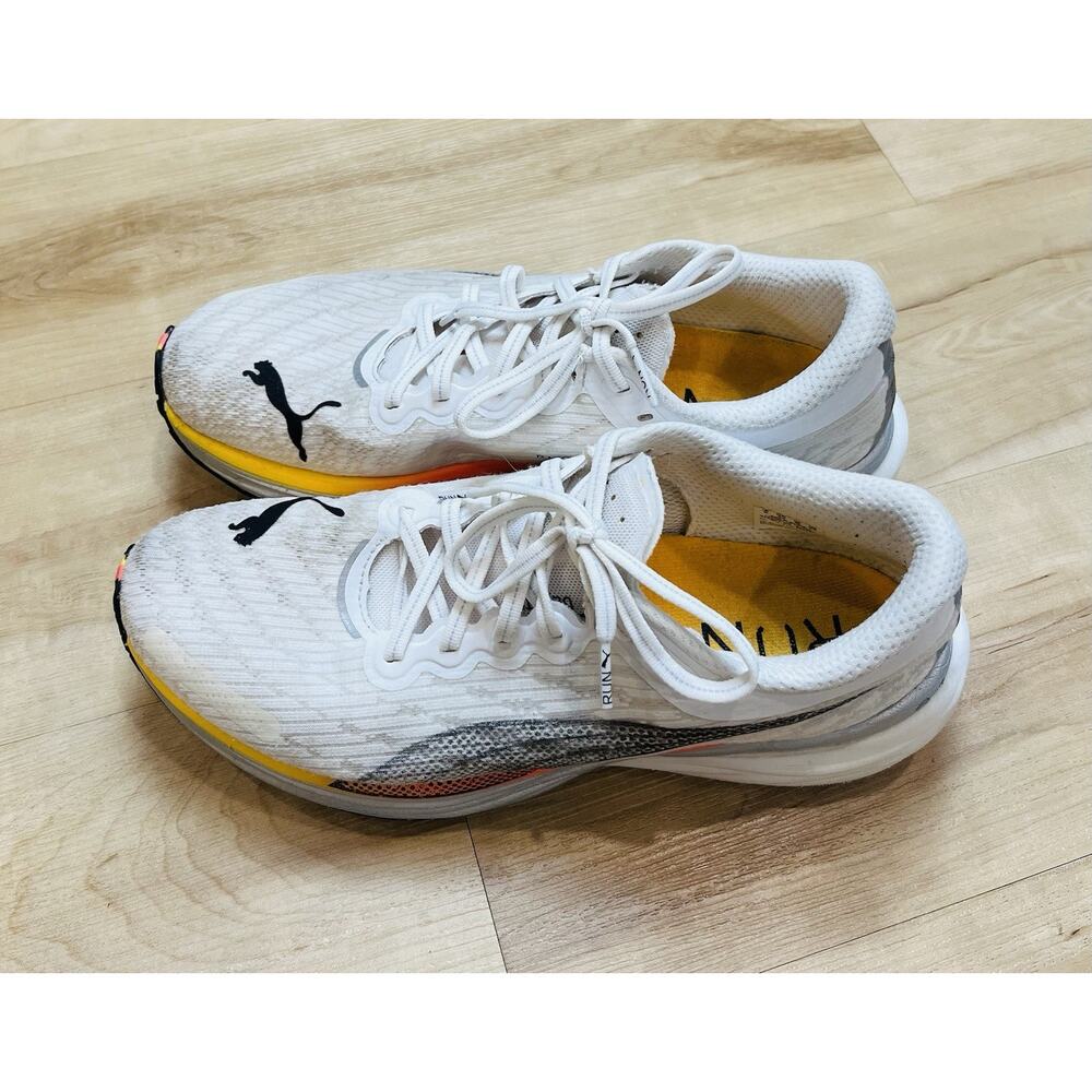Puma Deviate Nitro 2 White Sunset Glow Men’s Sz 10 - Picture 3 of 9